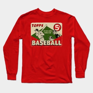 VINTAGE BASEBALL - TOPPS PICTURE CARDS bubble gum Long Sleeve T-Shirt